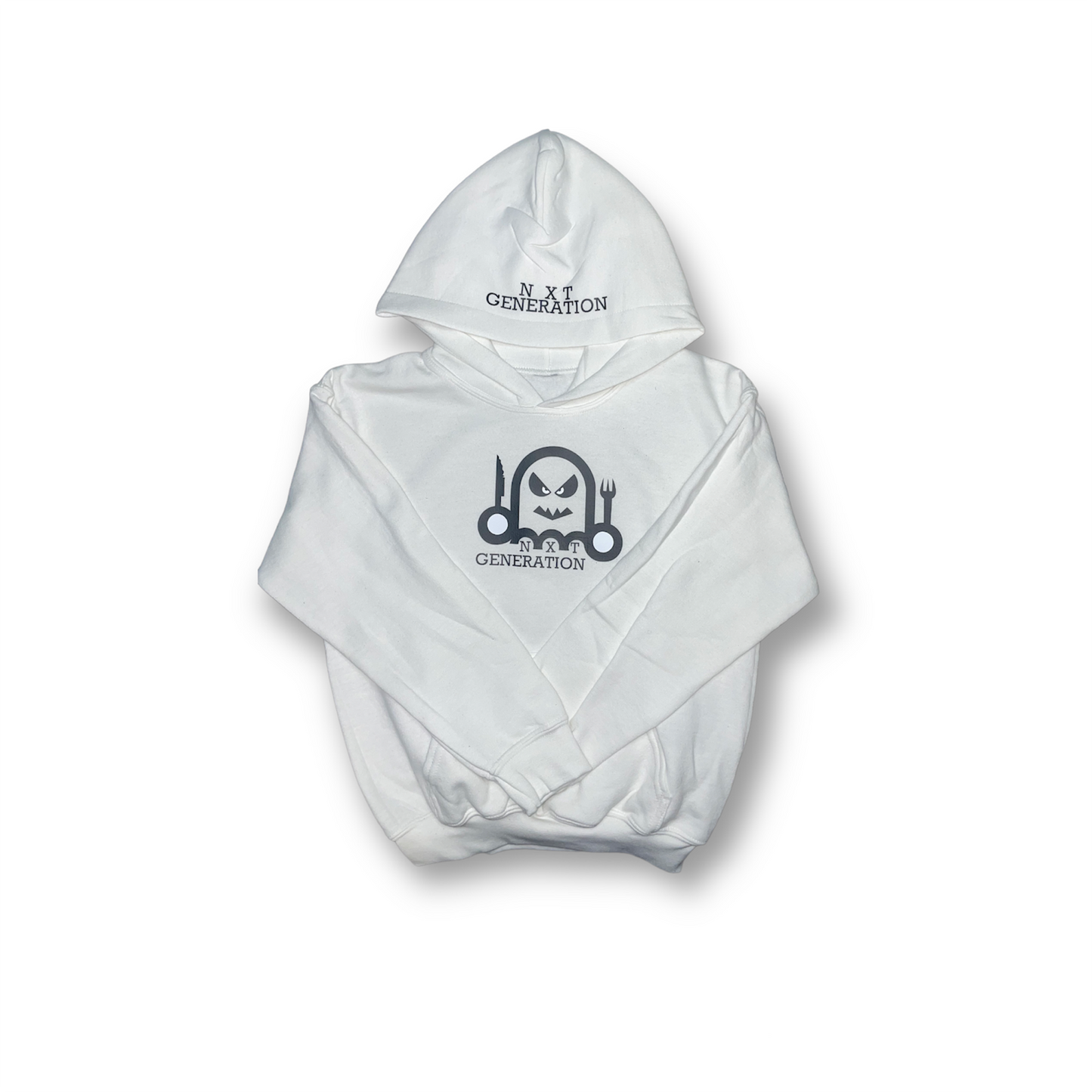 Sudadera con capucha para niños pequeños -Blanco